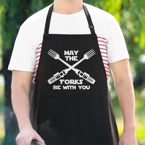 Tablier de Cuisine « May The Forks Be With You »