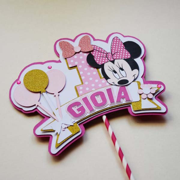 Cake Topper Minnie Personnalisable